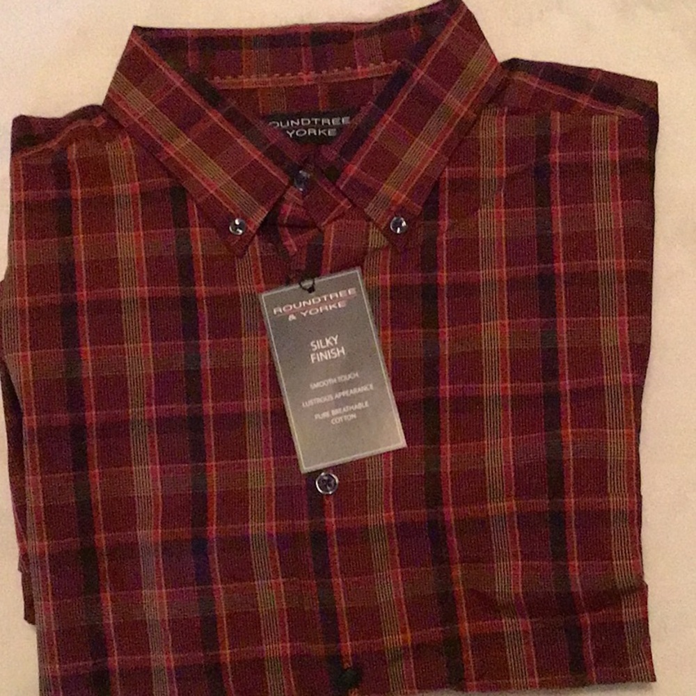Men’s NWT Roundtree & Yorke Long Sleeve Shirt